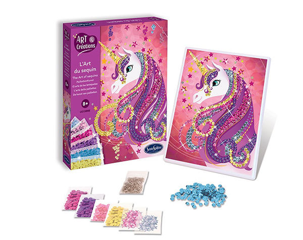 L Art de Sequin Licorne de Sentosphere Kits Creativos