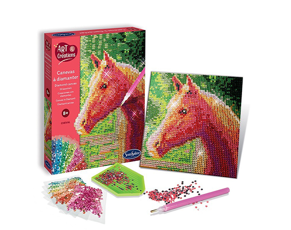 Canevas a Diamanter Cheval de Sentosphere Kits Creativos