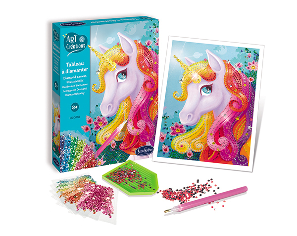 Tableau a Diamanter Licorne de Sentosphere Kits Creativos