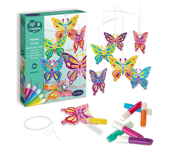 Mobile Vitrail Papillons de Sentosphere Kits Creativos