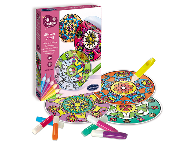 Stickers Vitrail Mandalas de Sentosphere Kits Creativos