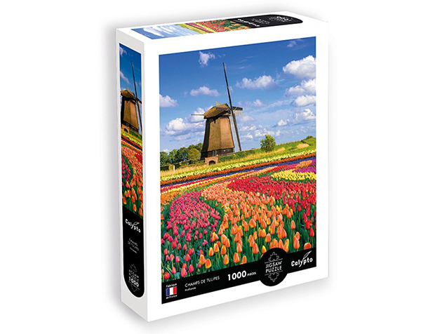 Puzzle 1000 pc PAYSAGE - Champs de Tulipes - Hollande de Calypto