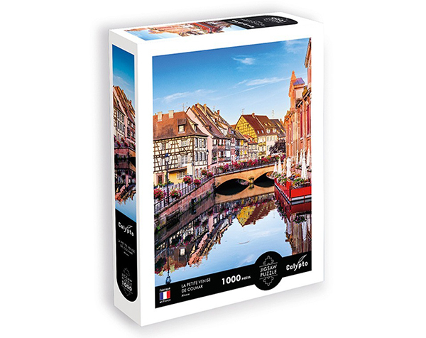Puzzle 1000 pc PAYSAGE - La Petite Venise de Colmar - Alsace de Calypto