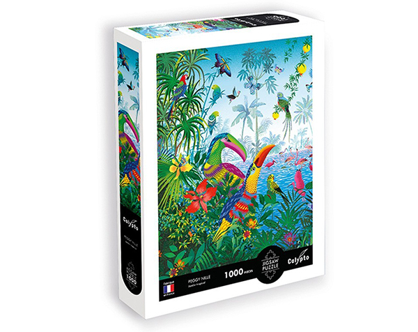 Puzzle 1000 pc ILLUSTRATION - Jardin Tropical - Peggy Nille de Calypto