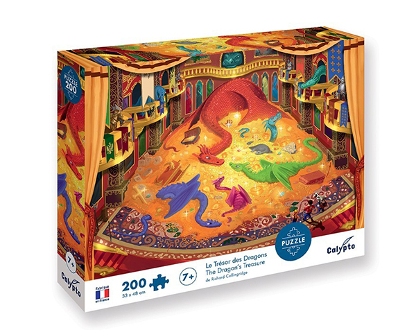 Puzzle 200 pc Le Trésor des Dragons de Calypto