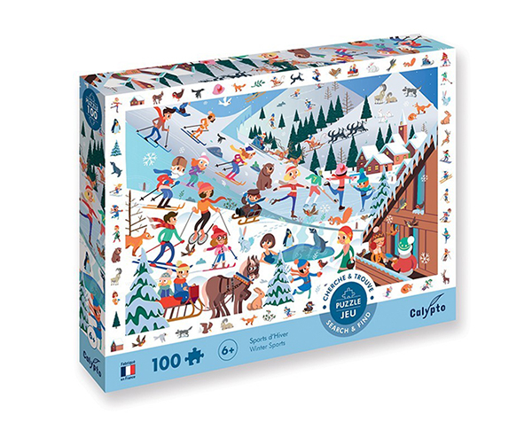 Puzzle 100 pc Sports d'Hiver de Calypto