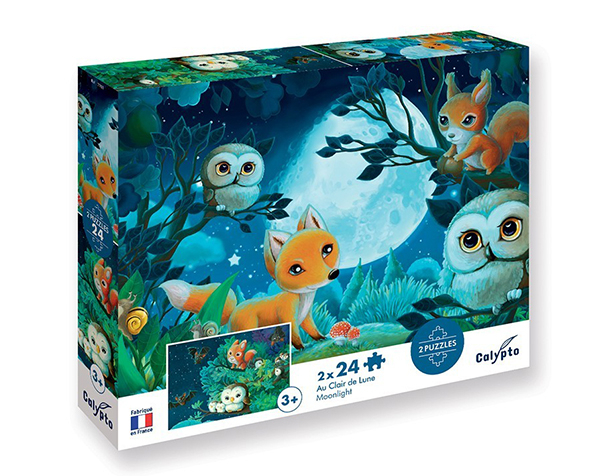 Puzzle 24 pc Au Clair de Lune de Calypto