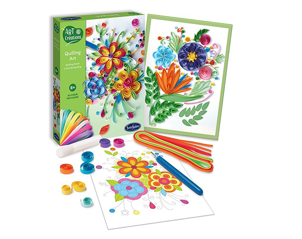 Quiilling Art Au Coeur des Fleurs de Sentosphere Kits Creativos