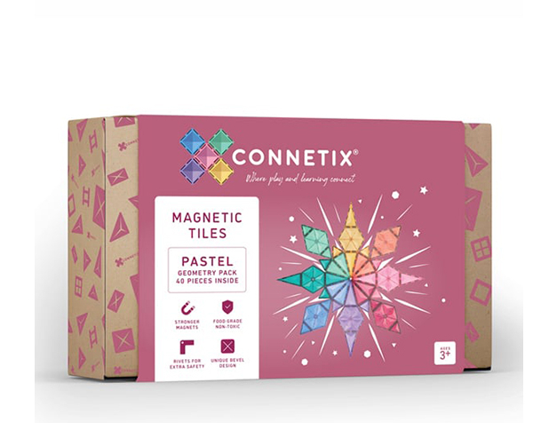 Pastel 40 pc Pastel Geometry  de Connetix Pastel