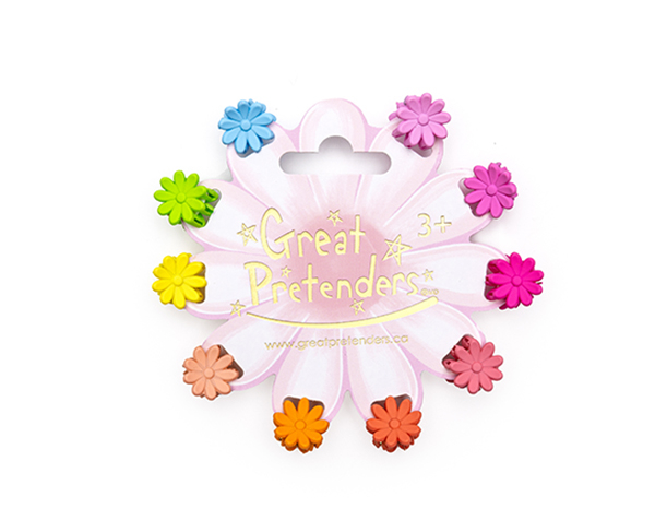 Daisy Delight Mini Hairclips, 10 pieces de GP Classic Jowelry