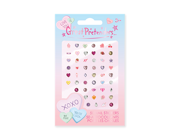 Candy Heart Nail Stickers 50 Pc de GP Stickers y Tattoos