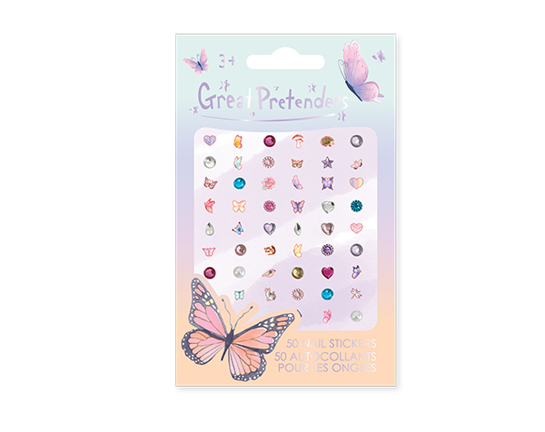 Butterfly Nail Stickers, 50 pc de GP Stickers y Tattoos