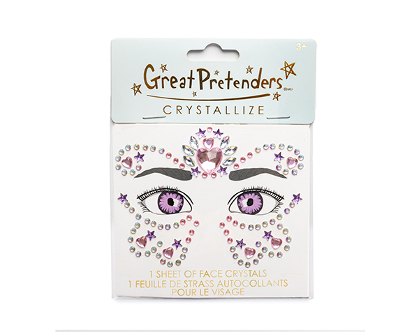 Face Crystals - Butterfly Princess, 1 Sheet de GP Stickers y Tattoos