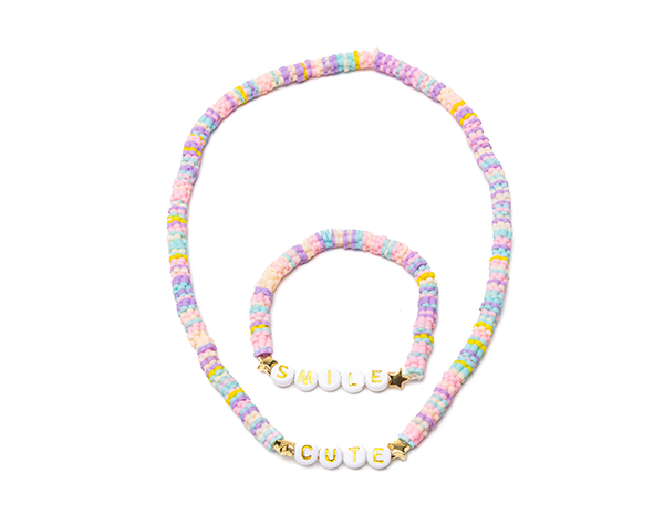 Cute Smile Necklace and Bracelet Set de GP Classic Jowelry