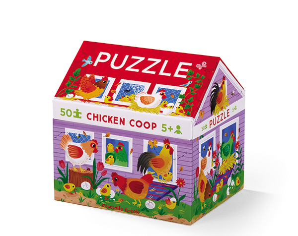 50 Pc. Puzzle Chicken Coop de CrocodileCreek