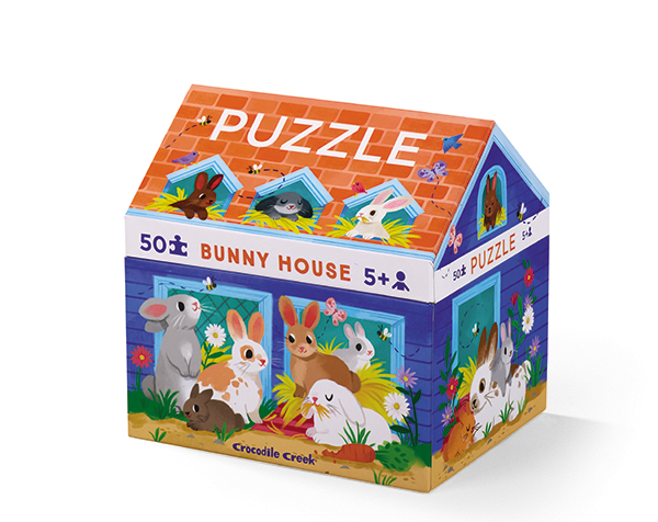 50 Pc. Puzzle Bunny House de CrocodileCreek