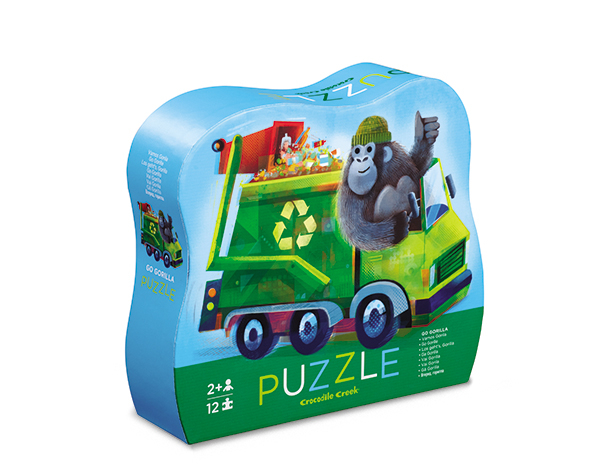 12 pc Mini Puzzle Go Gorila de CrocodileCreek