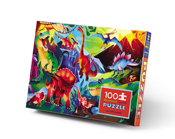 100 pc Holographic Puzzle Dinosaur World de CrocodileCreek