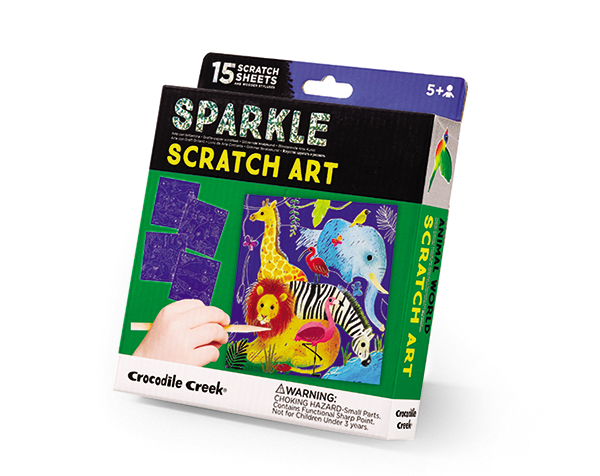 Sparke Scratch Art Animal World de CrocodileCreek