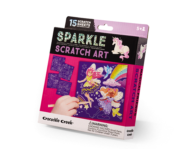 Sparke Scratch Art Magical Friends de CrocodileCreek