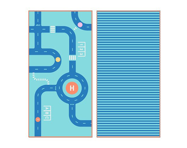 PlayTowel M Microfibre Road (140 x 70cm) de Quut Play Towels