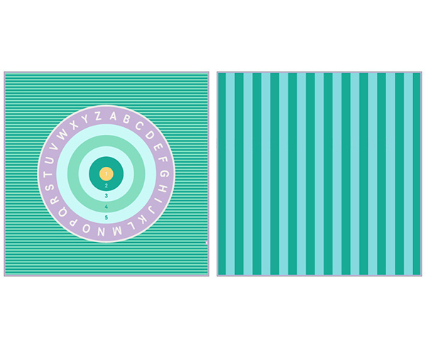 PlayTowel XL Microfibre Bullseye / Name it (180 x 180cm) de Quut Play Towels