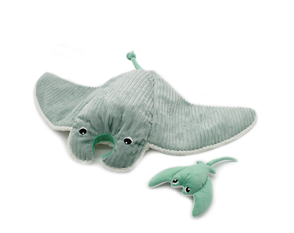 Mentalou The Manta Ray Mom & Baby Mint de Les Pitipotos