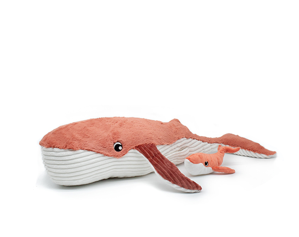 Gravillou The Whale Mum&Baby Terracotta de Les Pitipotos