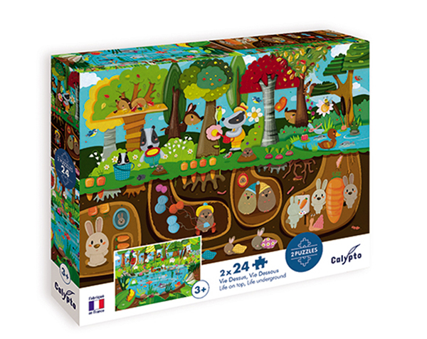 Puzzle 24 pc Vie Dessus / Vie Dessous de Calypto