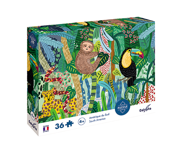 Puzzle 36 pc Animaux d'Amérique  du Sud de Calypto