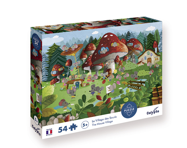 Puzzle 54 pc Le Village des Souris de Calypto