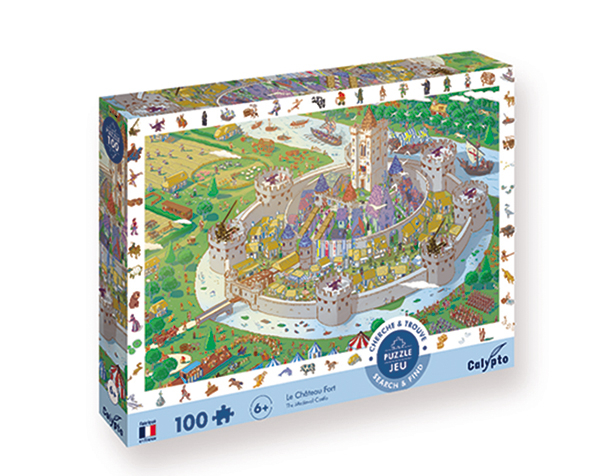 Puzzle 100 pc La Chateau Fort  de Calypto