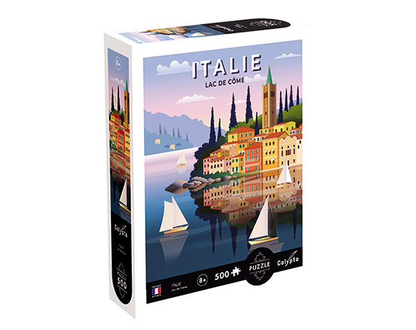 Puzzle 500 pc Italie, Lac de Côme de Calypto