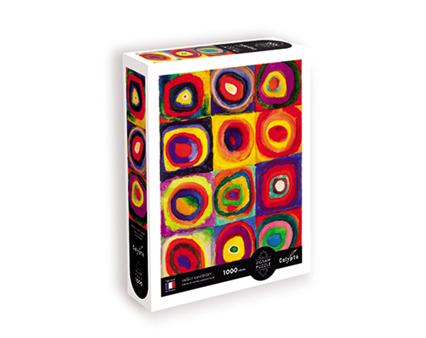 Puzzle 1000 pc Carrés et Cercles Concentriques - Vassily Kandisnky de Calypto