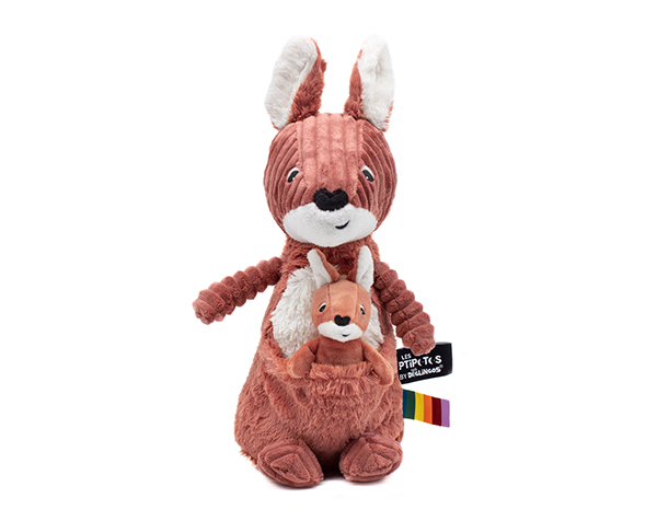 Allezou The Kangaroo Mom & Baby Terracotta  de Les Pitipotos