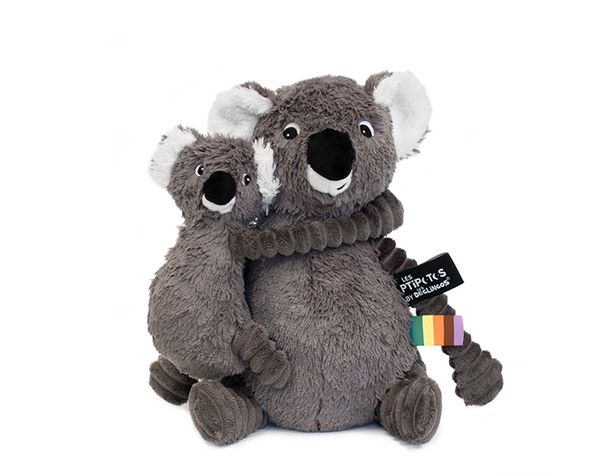 Trankilou The Koala Mom & Baby Grey  de Les Pitipotos