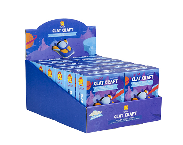 Clay Craft Pull-Back Hovercraft  (Set 12 pc) de Tigertribe Manualidades