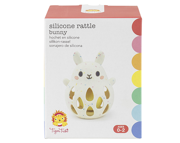 Silicone Rattle Bunny de Tigertribe Juguetes