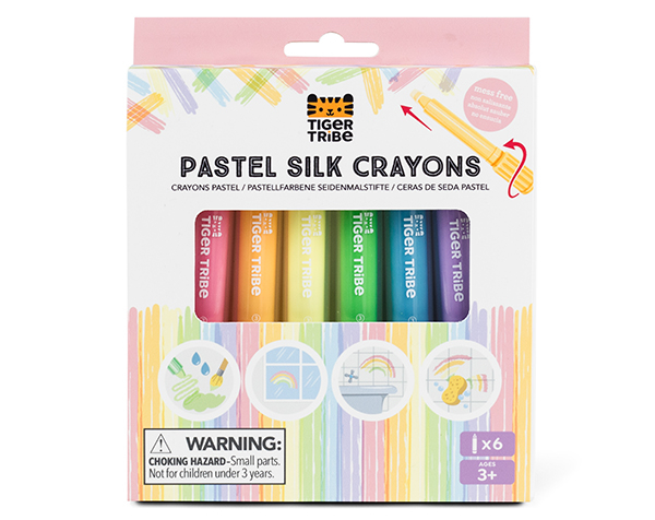 Pastel Silk Crayon (Set de 12) de Tigertribe Papeleria