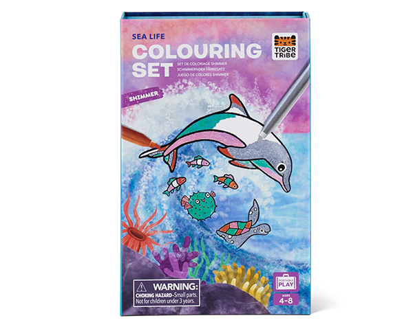 Colouring Set Shimmer Sea Life de Tigertribe Manualidades