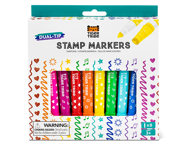 Dual Tip Stamp Markers (Set de 12) de Tigertribe Papeleria