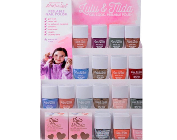 Peelable Nail Polish Display FULL (38 singles, 6 doubles) de GP Cosmetics
