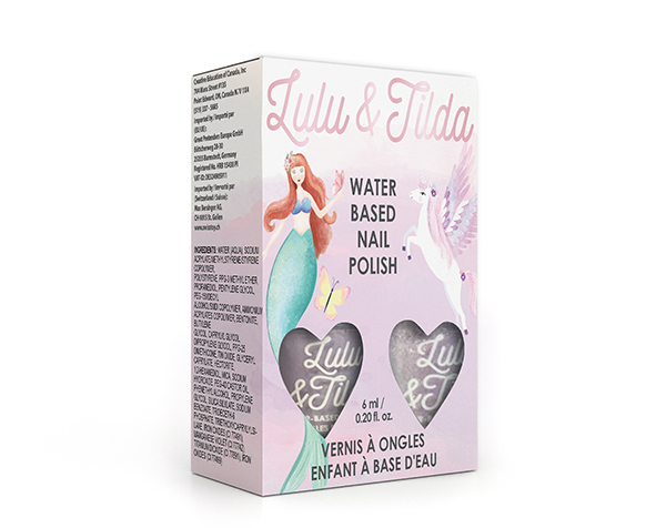 Set of 2 Nail Polish Washable Pajama Party - 2x 6ml boxed de GP Cosmetics