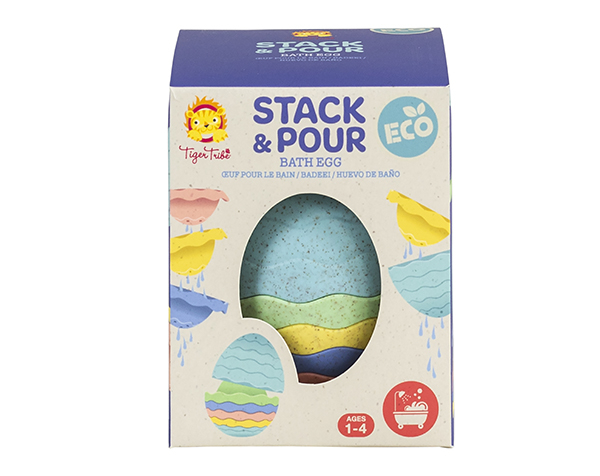 Stack & Pour Bath Egg Eco de Tigertribe Juegos de Baño
