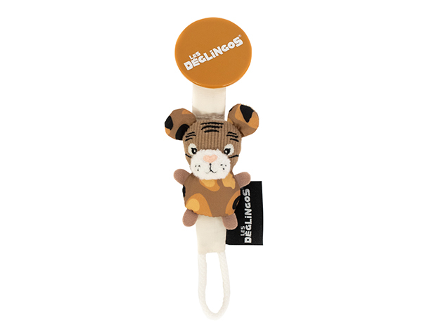 Speculos The Tiger Pacifier Clip de Les Déglingos