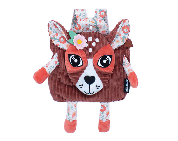Melimelos The Deer Corduroy Backpack de Les Déglingos
