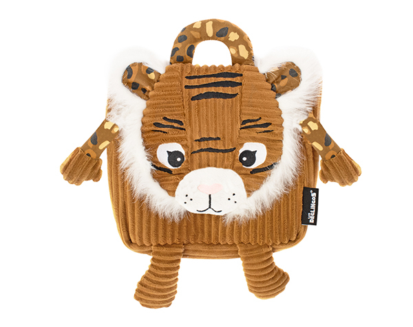 Speculos The Tiger Corduroy Backpack de Les Déglingos