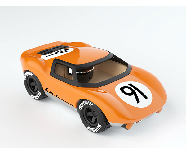 Car Mini Ken Gibson - Orange de Playforever