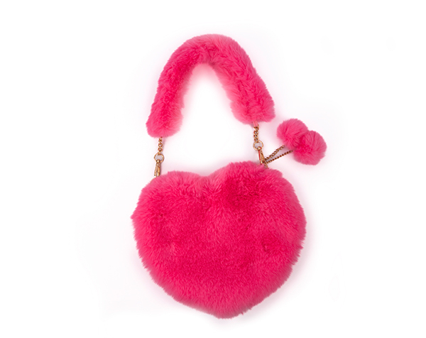 Pinky Promise Furry Fuchsia Purse de GP Bolsos