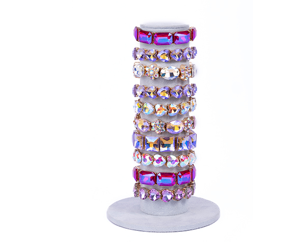 Rising Star Chunky Gem Bracelets with Velvet Display, 12pcs, Assorted de GP Classic Jowelry